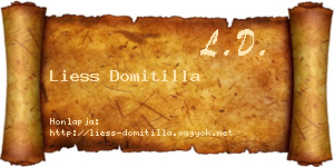 Liess Domitilla névjegykártya